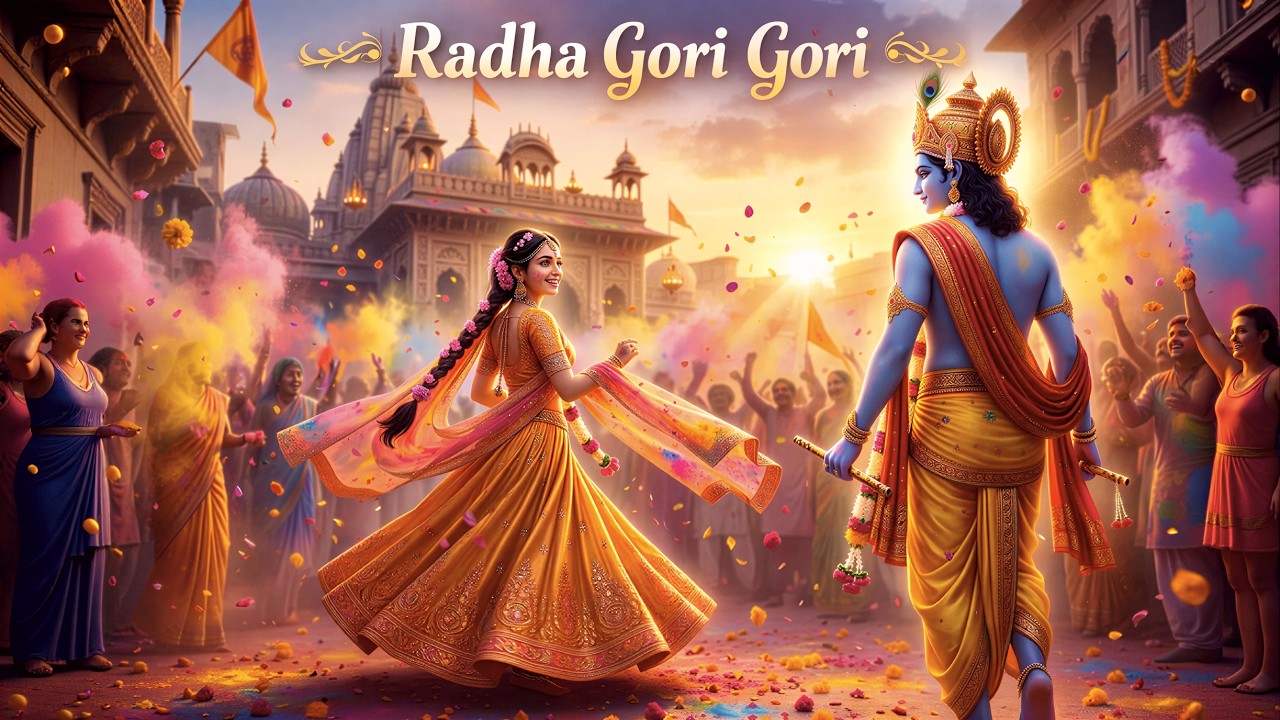 Radha Gori Gori Holi Song 2026 🌸 | Barsane Ki Rangili Holi | Krishna Bhajan