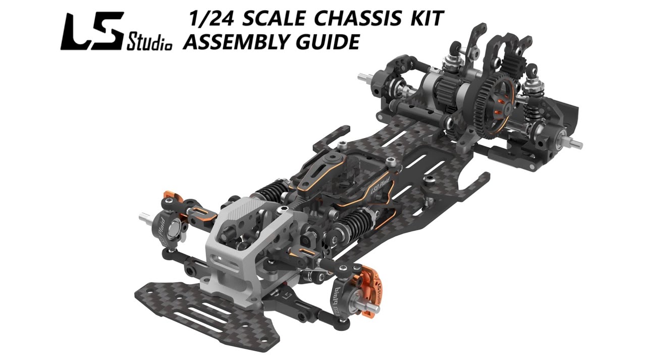 LS Studio LSD Plaid 1/24 RWD Drift Chassis の組み立て