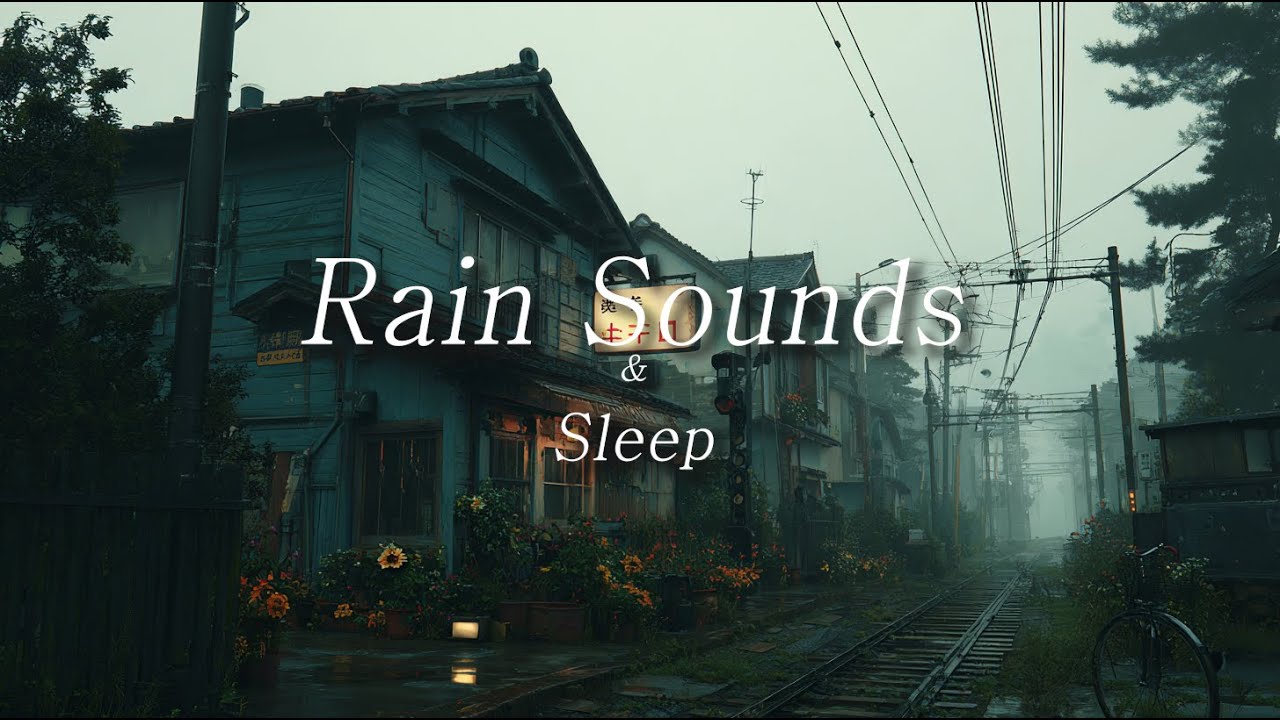 비 내리는 마을 속 깊은 고요함🌙| 잠을 부르는 빗소리 ASMR 🌧 / Rain sounds for deep sleep /_InsomRain