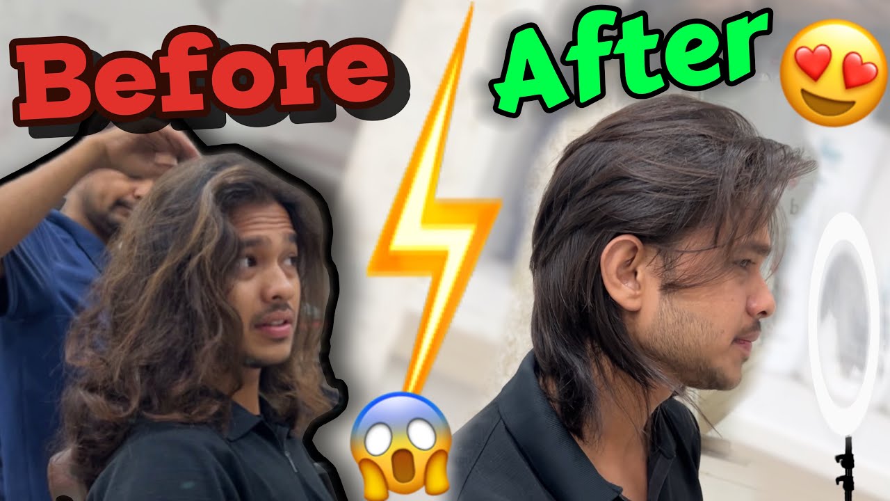 2 SAAL KI MEHNAT KATWA DI😭| Wolf Cut Cutting| Long to Short haircut| alimalak23