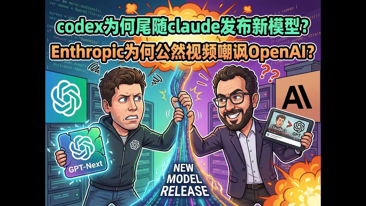 Codex为何尾随Claude发布新模型？ Enthropic为何公然视频嘲讽OpenAI？
