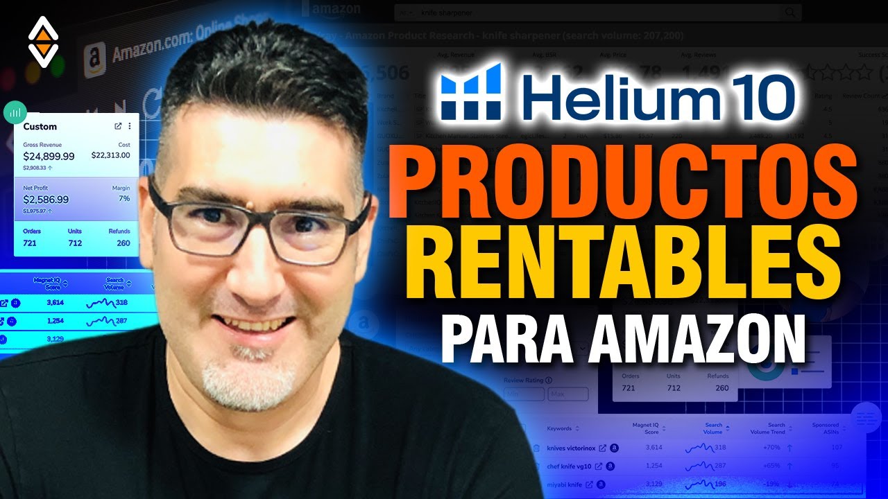 Cómo encontrar PRODUCTOS RENTABLES para Amazon con HELIUM 10 (en 3 minutos)
