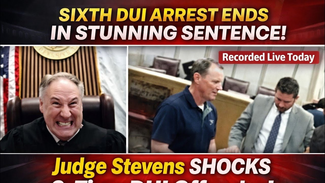 “Six DUI Arrests Later… Judge Stevens Hands Down an Unbelievable Ruling (LIVE)”