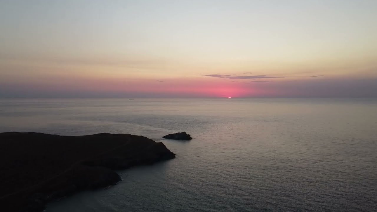 Polly Joke and Crantock, Sunset August 2022