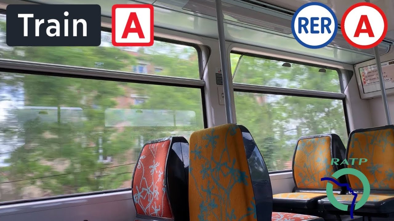 ( RER A ) Trajet dans un MI09 ZUPE entre Le Vésinet-Le Pecq et Saint-Germain-En-Laye