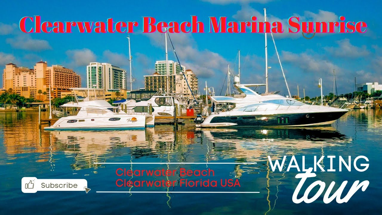 Clearwater Beach Marina Walking Tour | DRONE