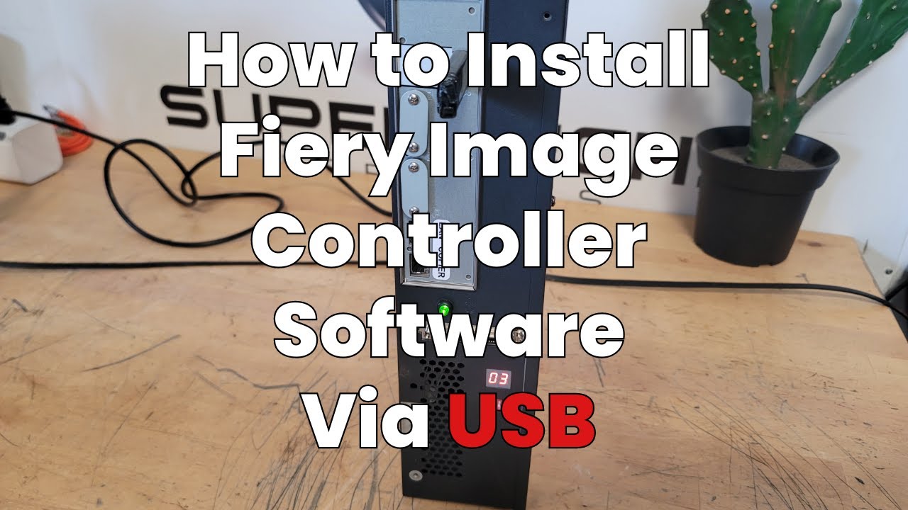 Installing Fiery Image Controller Software via USB #fiery #konicaminolta