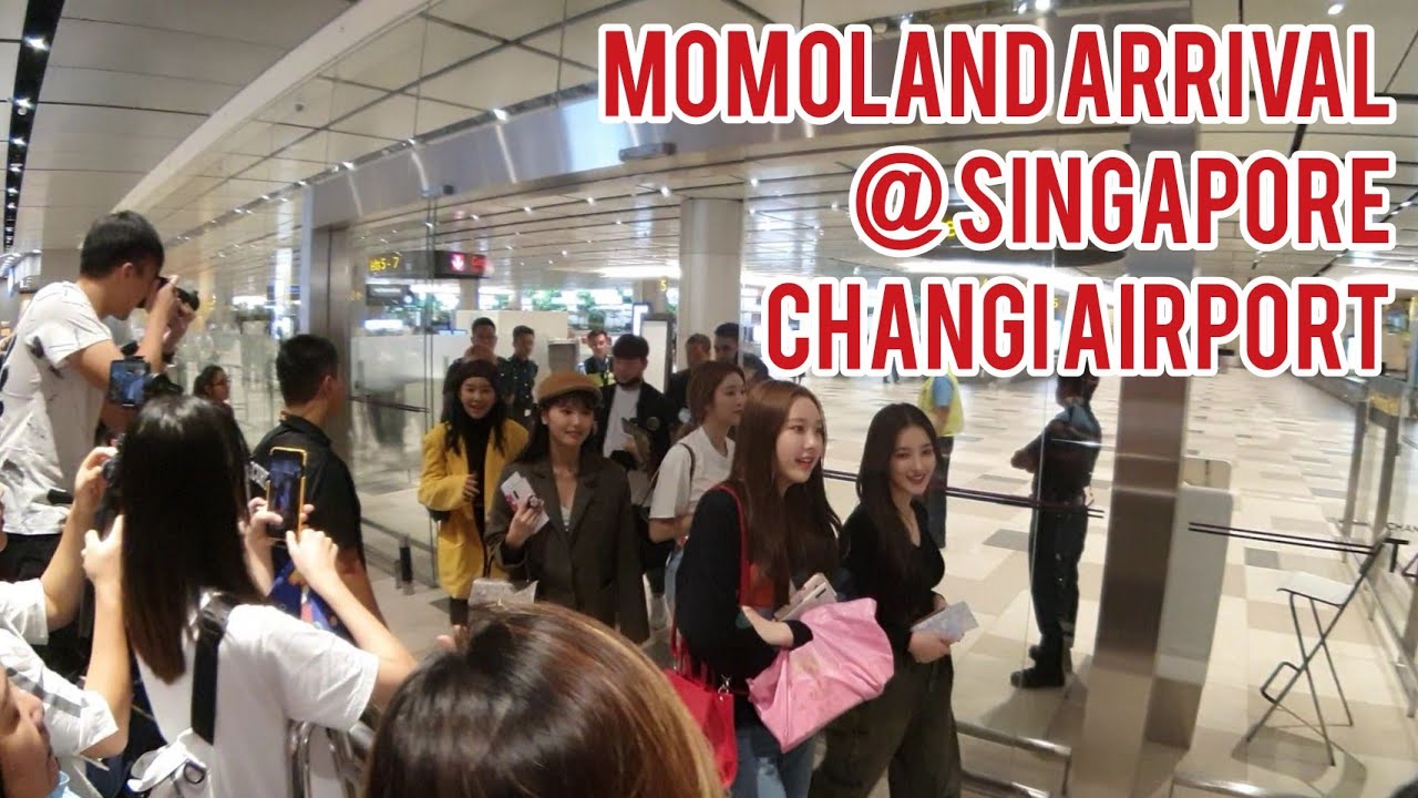 [191109][FHD 60FPS] Momoland Arrival @ Changi Airport T4