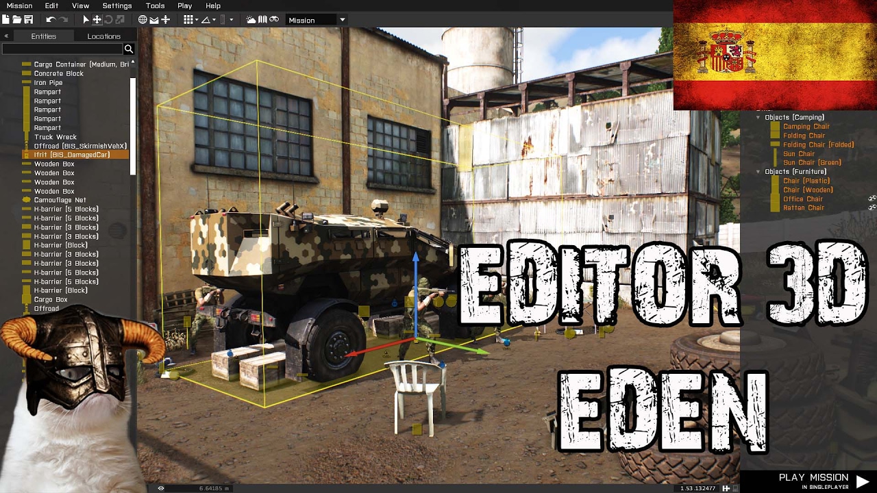 ARMA 3 EDEN EDITOR 3D | # 25 Eliminar objetos mapa