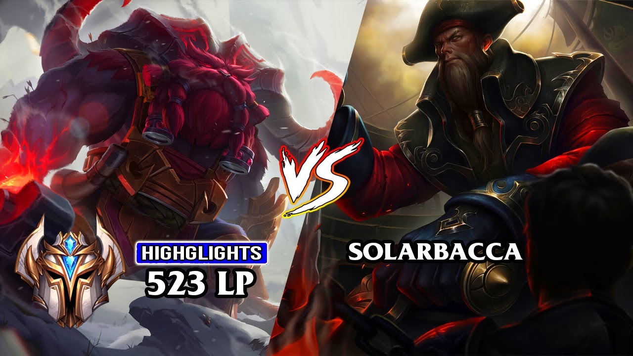 [KR] 13.15 - CHALLENGER ORNN ''Makkro'' vs CHALLENGER GANGPLANK ''Solarbacca'' - TopLane Kingdom