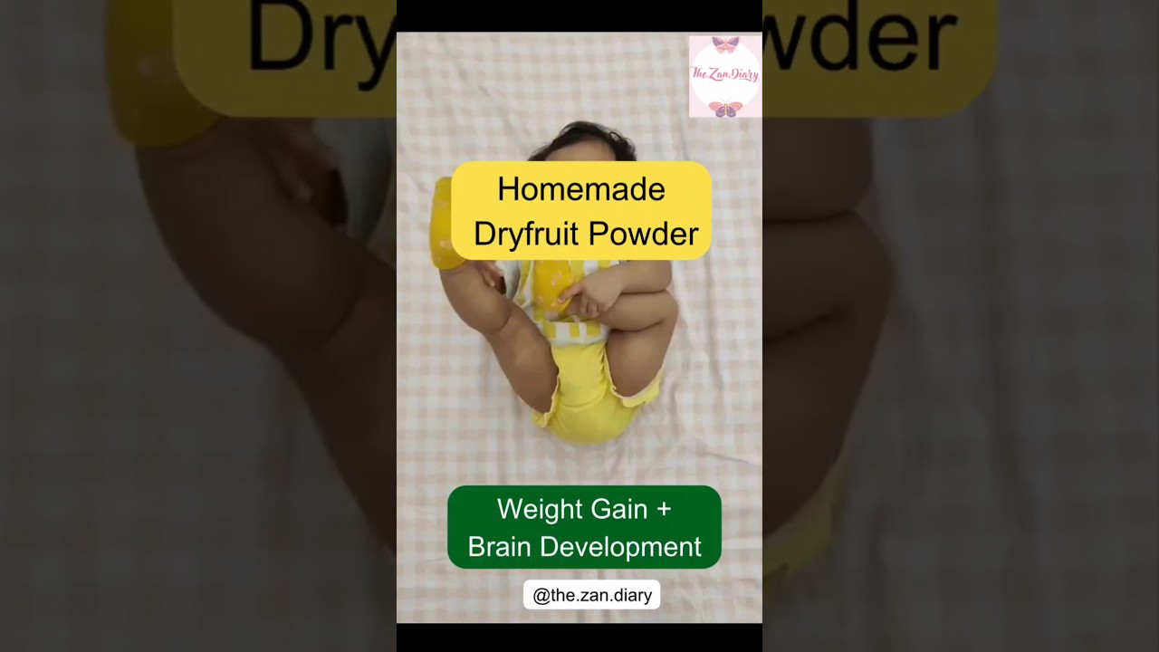 Weight Gain - Dry fruits powder recipe for 6 months baby #shorts #viral #baby #babyfoodrecipes