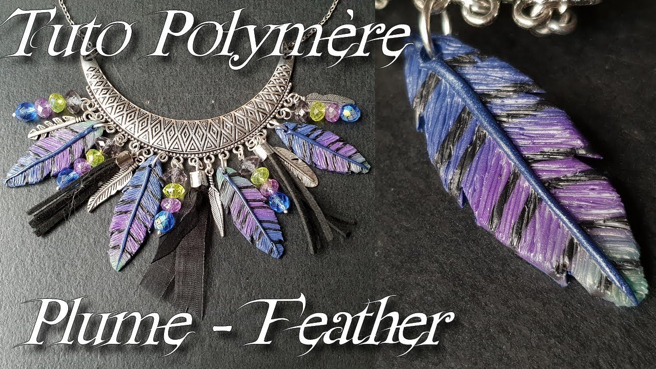 [♥ Tuto Polymère ♥]  ✿ Une simple plume ✿