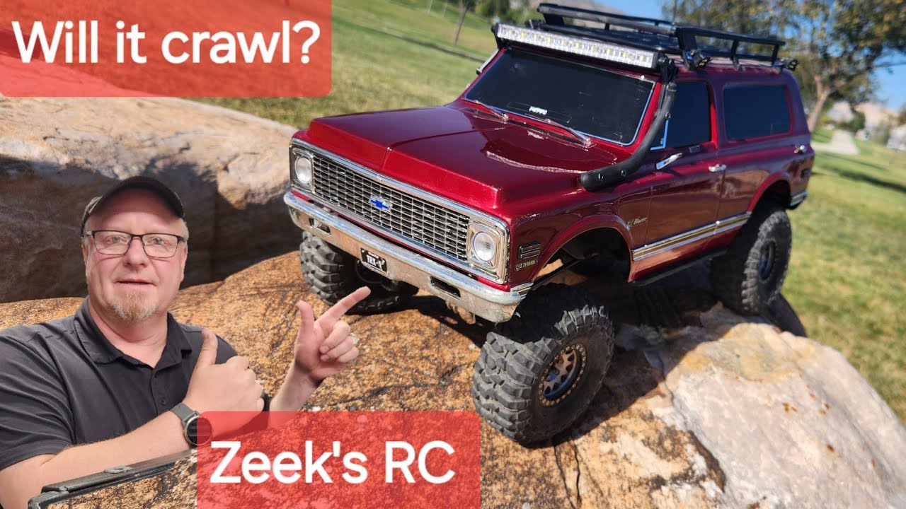 The 1972 Blazer TRX4 takes on the crawler park.  Who wins?