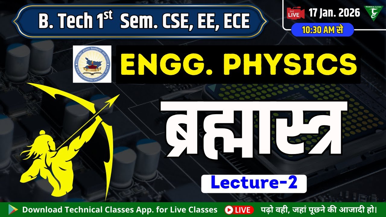 Engg. Physics महाब्रह्मास्त्र () || 1st Sem CSE/EE/ECE || BEU Patna