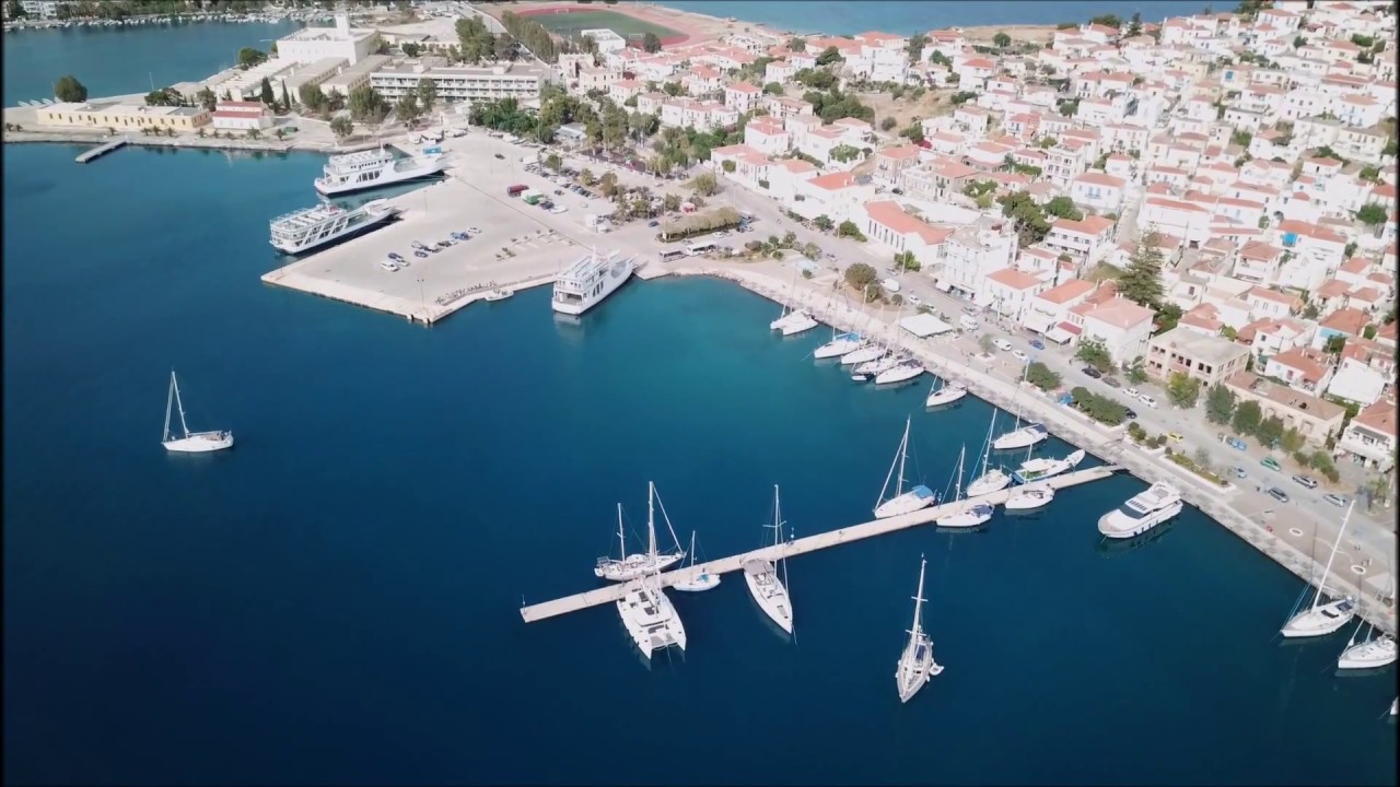 Poros Aerial Video - &Pi;ό&rho;&omicron;&sigmaf; &alpha;&pi;ό &Psi;&eta;&lambda;ά.