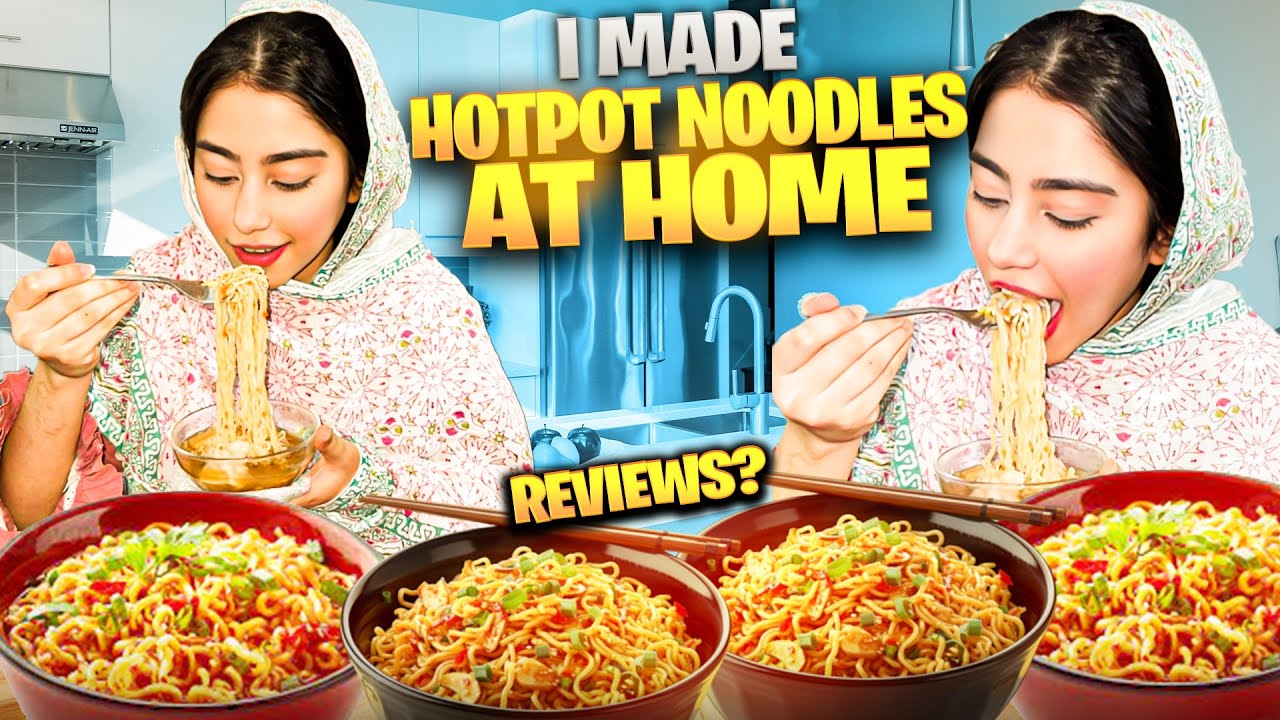 HOTPOT NOODLES GHAR PR BANA LEYAI | Full recipe  | Maimoona shah vlogs