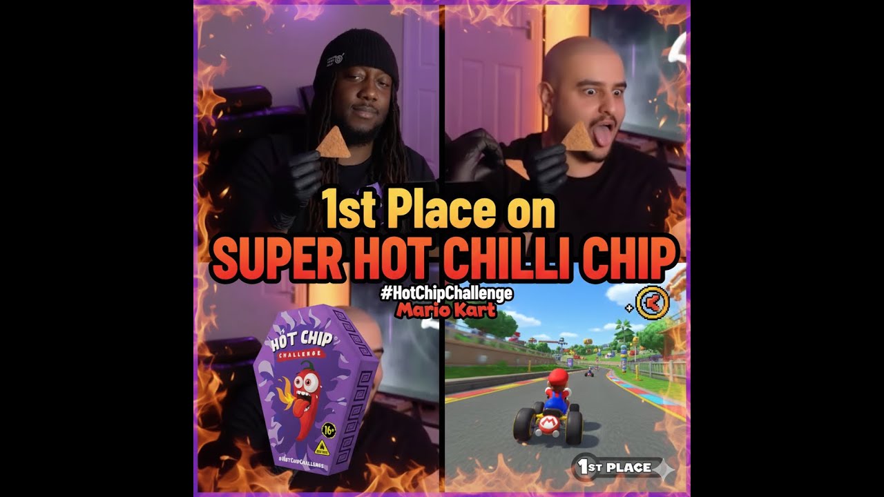 Hot Chilli Chip Challenge VS Mario Kart ! 