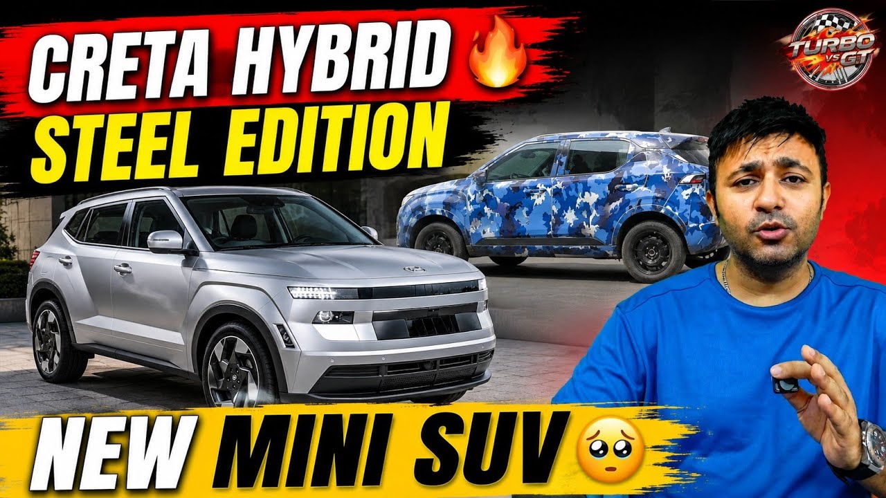 Hyundai Creta Hybrid 🔥 Steel Edition, New Mini SUV 🥹 Upcoming cars in india 2026
