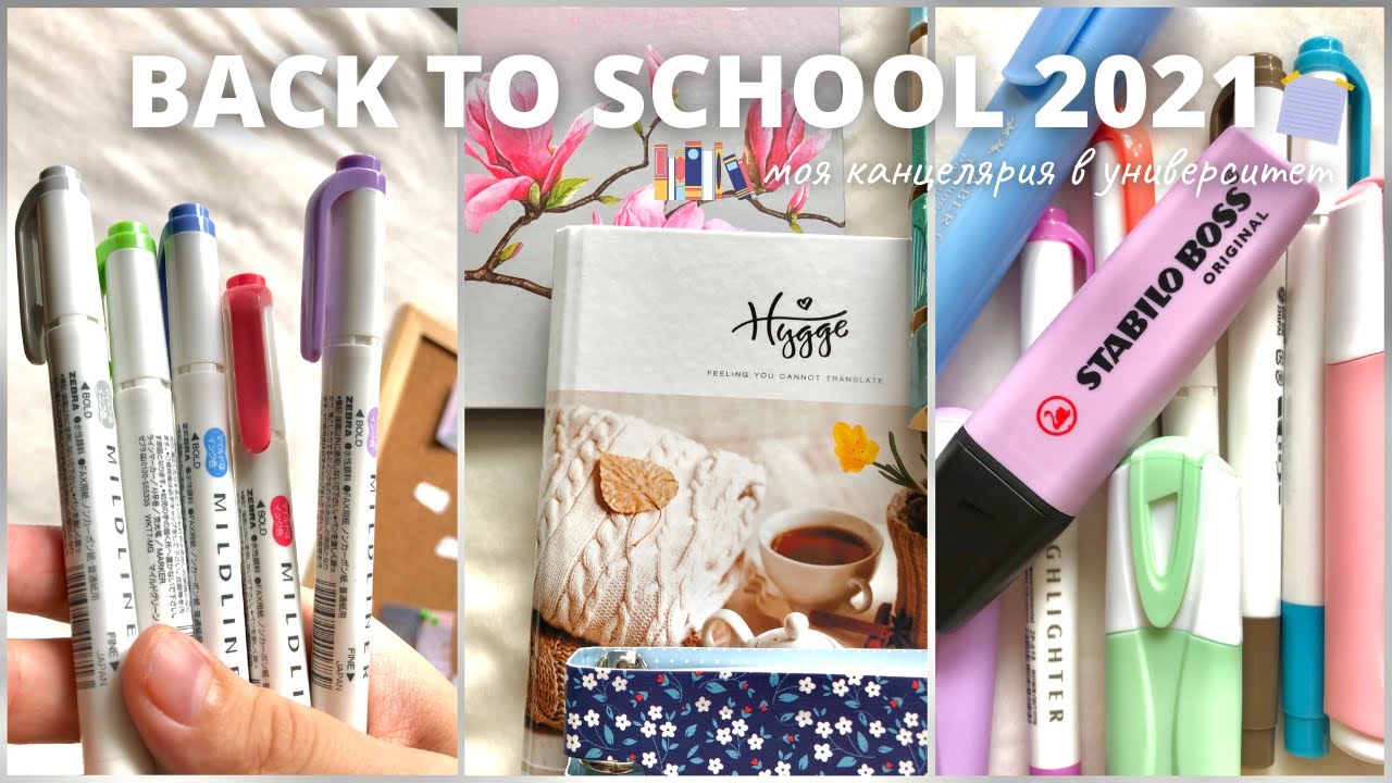 Back To School 2021 | Моя Канцелярия В Университет | Бэк Ту Скул | Покупка Эстетичной Канцелярии