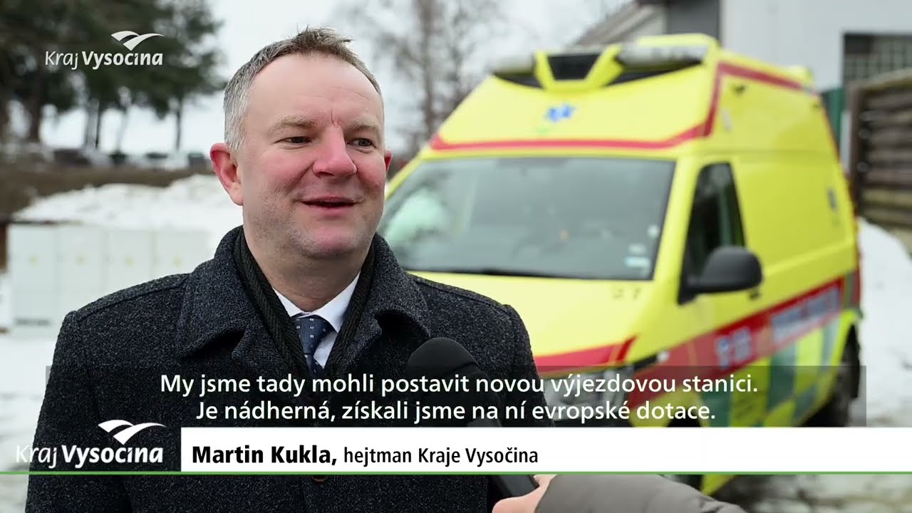 Nová výjezdová základna Zdravotnické záchranné služby Kraje Vysočina v Bystřici nad Pernštejnem