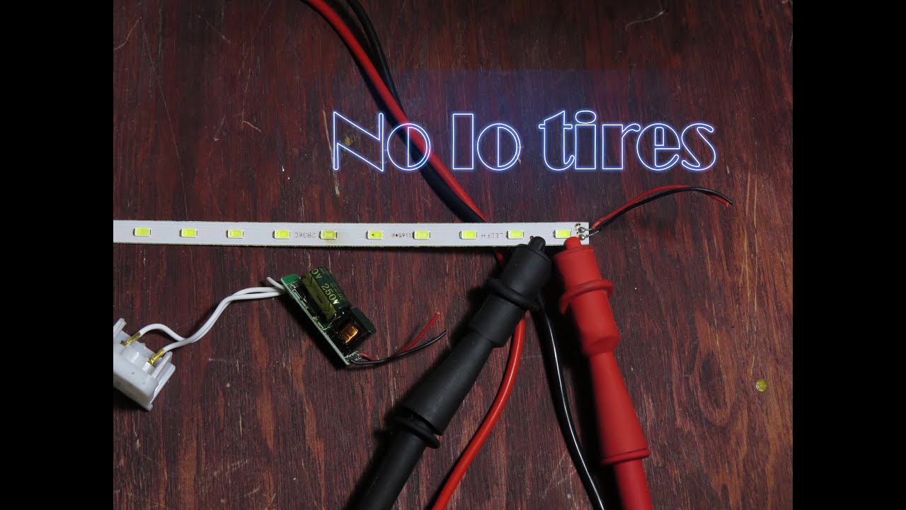Como reciclar tubos o focos LED fundidos