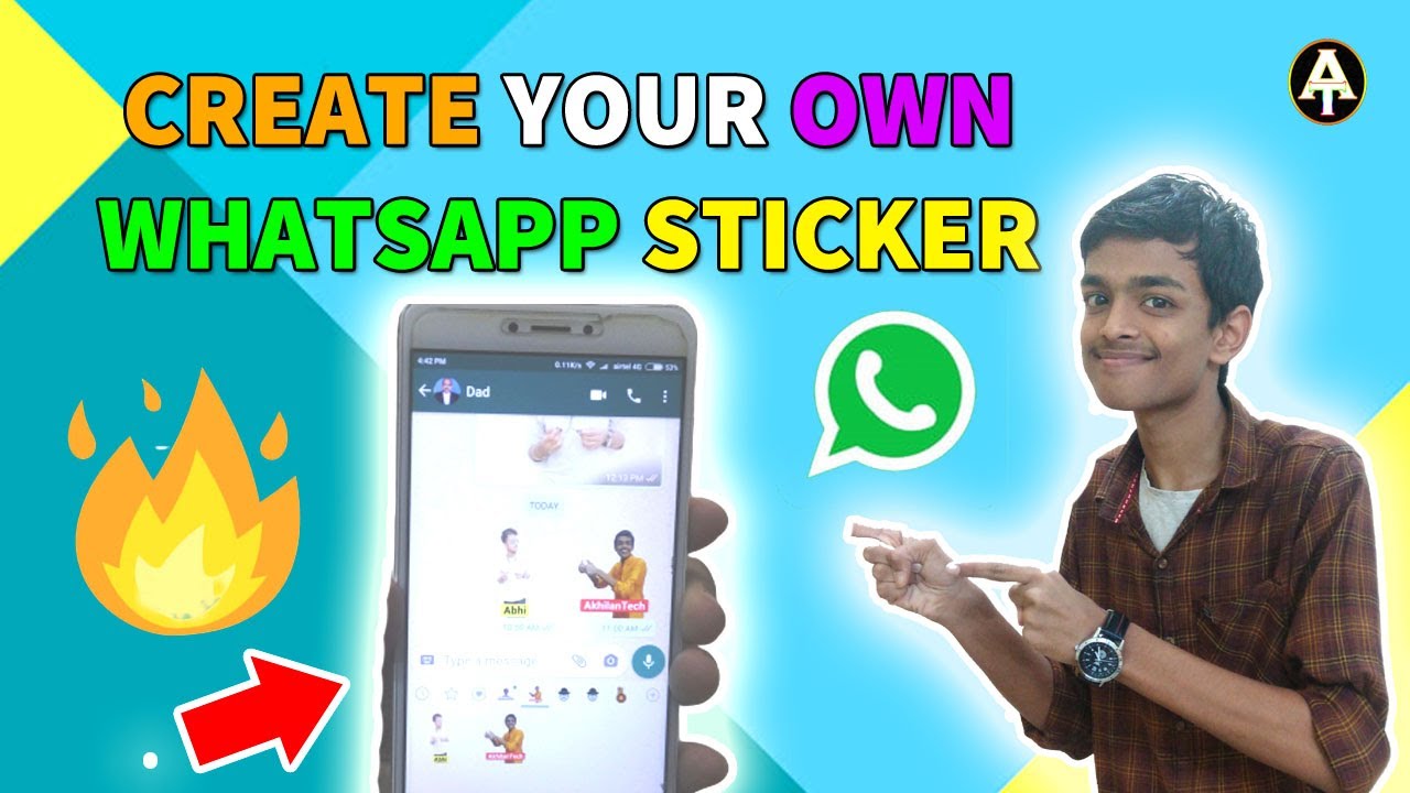 How to Make Your Own Whatsapp Stickers For Free in 5 minutes | Whatsapp Stickers🔥🔥🔥 | Akhilan V