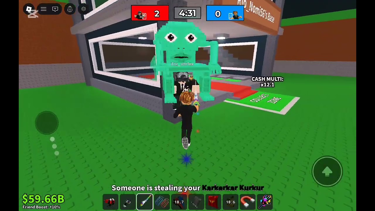 Pvp whit my freind Amir steal a brainrot
