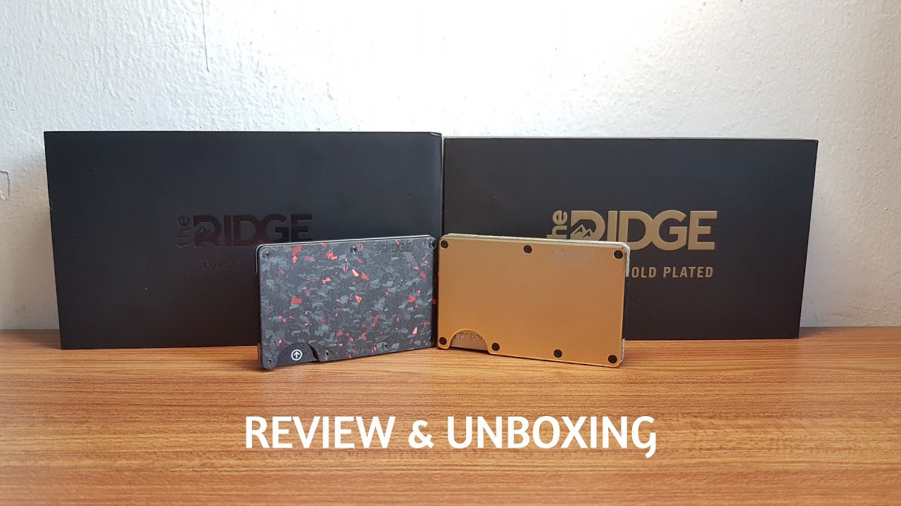 The Ridge Wallet [Forged Ember & 18K Gold Plated] Minimalist Wallet [Product Review]