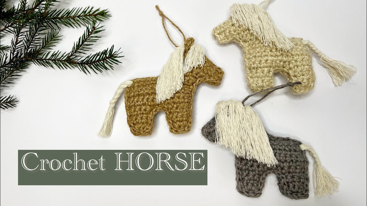 🎥 Crochet Tutorial: Jute Twine Horse | Easy Beginner DIY Crochet Project
