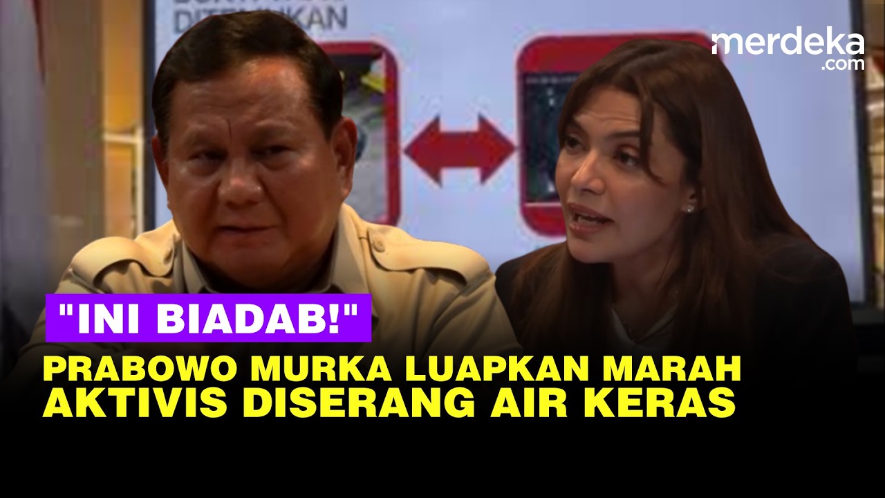 Murka Prabowo Luapkan Amarah Teriak Kutuk Penyerangan Air Keras ke Aktivis: Ini Biadab!