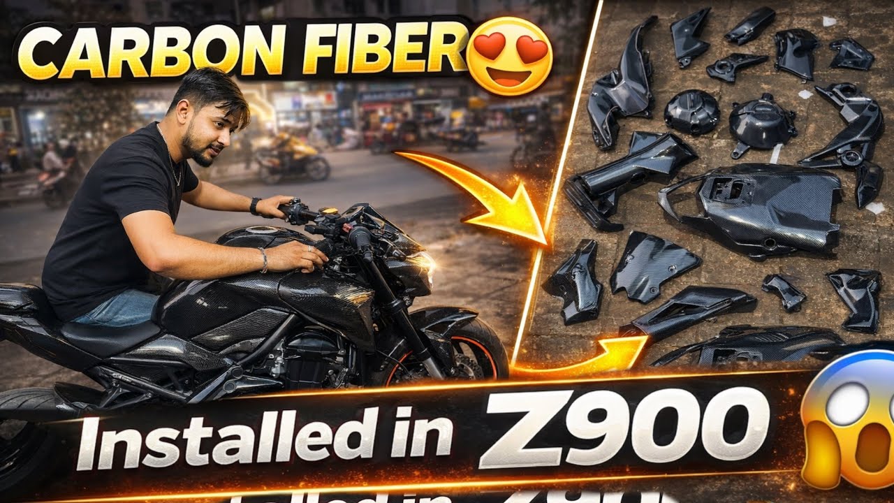CARBON FIBER 😍 BODY KIT INSTALLED IN Z900 🔥