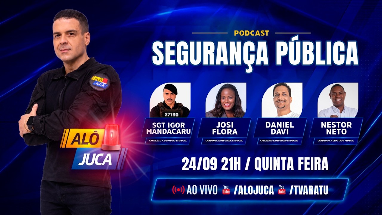 DEBATE AO VIVO: Seguran&ccedil;a P&uacute;blica em Foco | Al&ocirc; Juca Podcast