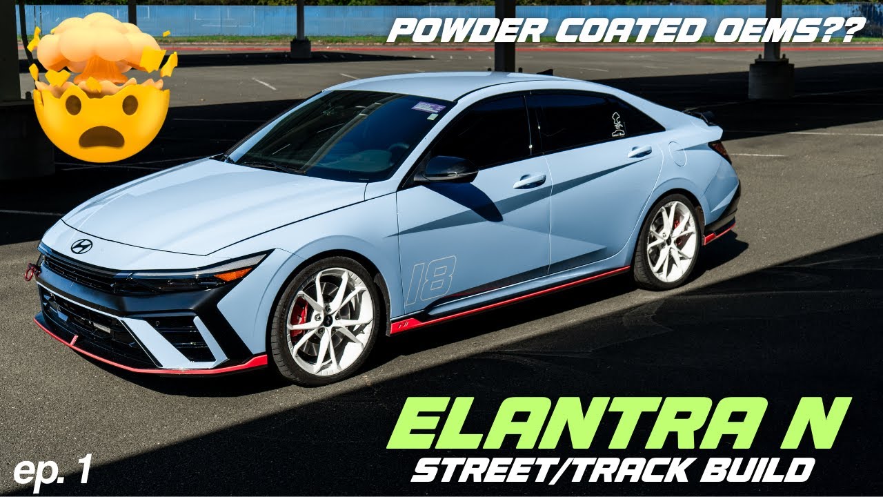 POWDER COATING MY OEMS! // NEW LOOK FOR THE ELANTRA N! 