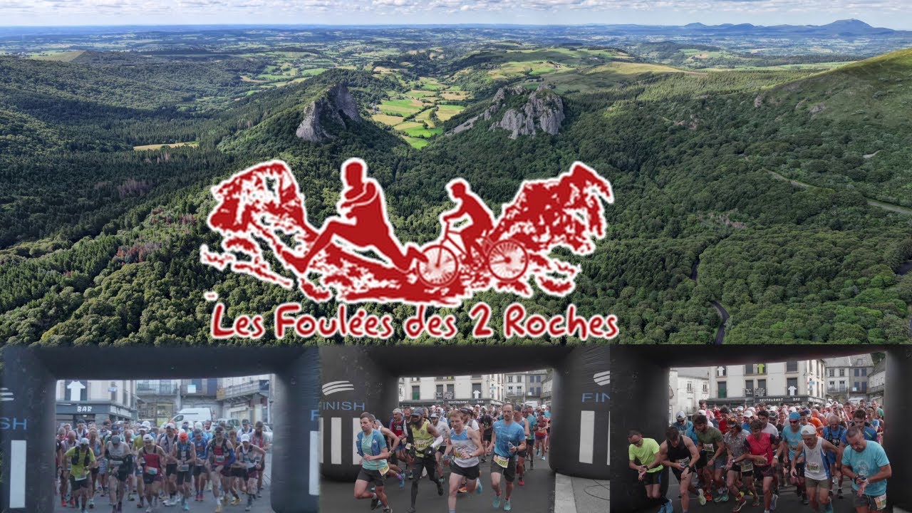 A Rochefort-Montagne pour la 9 -ème édition des Foulées des 2 Roches avec son paysage fabuleux