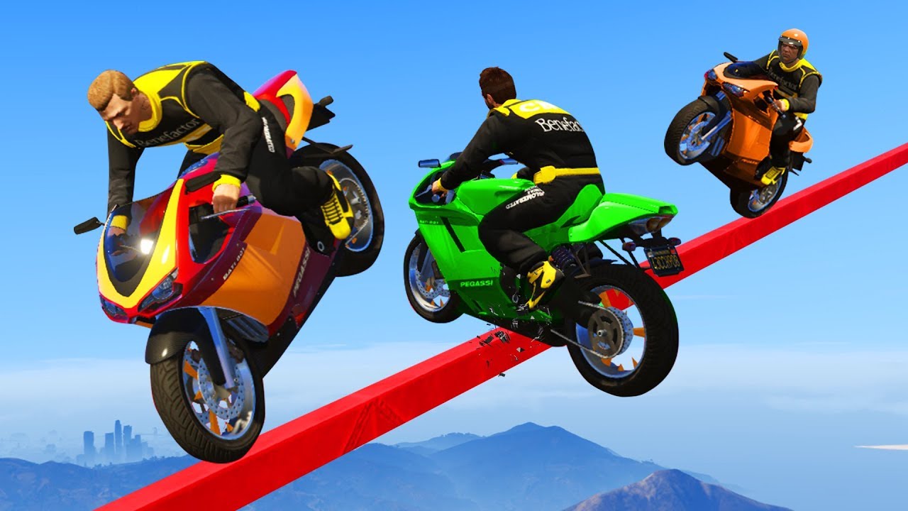 MOST IMPOSSIBLE TIGHTROPE TRICKS!? (GTA 5 Funny Moments)