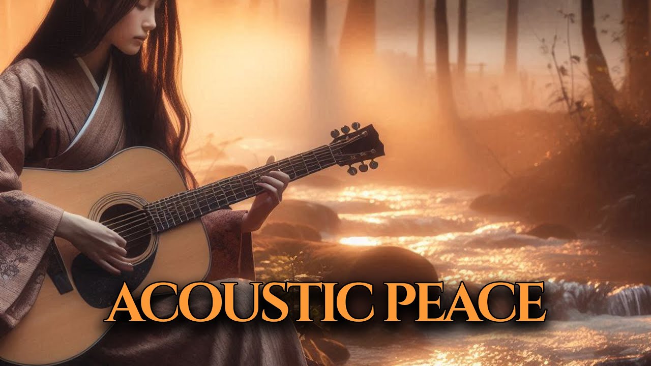 Cozy Winter in Kyoto • Falling Snow & Relaxing Acoustic Guitar • Deep Sleep Music