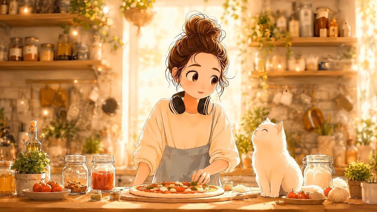 Soft Jazz ☕ Slow Morning Cooking Playlist 🍃 | Fresh Tomato & Basil | A Bright Start Worth Making