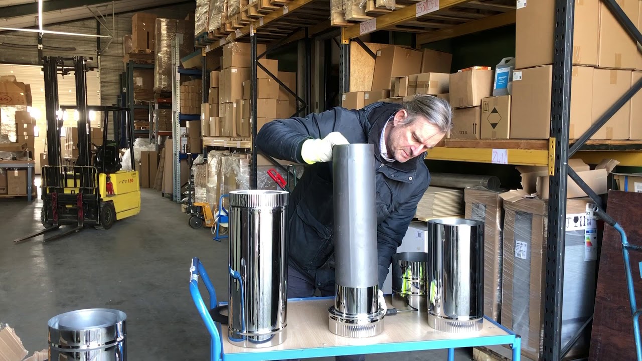 ISOTUBE Plus DW150200mm onderaansluitstuk met nisbus
