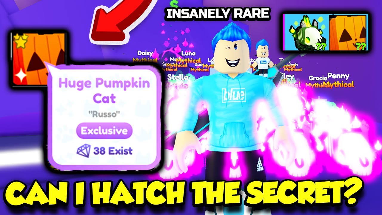I Spent BILLIONS Trying To Hatch The Secret HUGE PUMPKIN CAT In Pet Simulator X!! (Roblox)