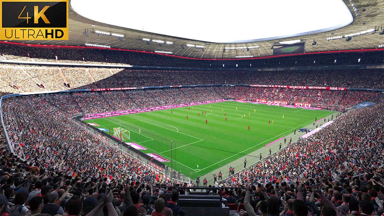 4K | Ультрареалистичная графика и звук в PES 2025 | ФК «Бавария» — «Боруссия Дортмунд» | Обновлен...