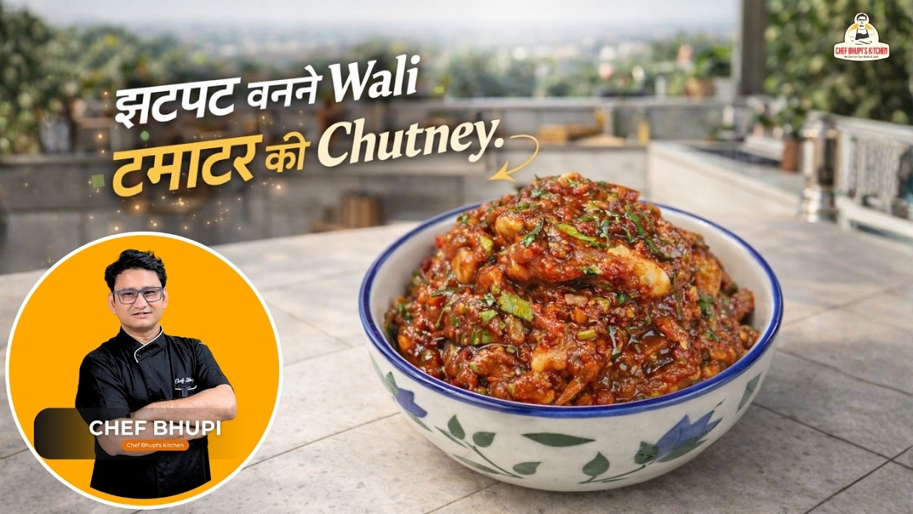 Desi Style Roasted Tomato Chutney | भुने हुए टमाटर की सोंधी चटनी |