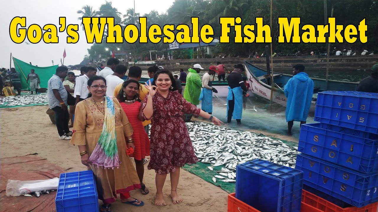 बागा फिश मार्केट RS 100 ला 40 गोव्याचे बांगडे | Fish Market of Goa Baga Beach | Shubhangi Keer