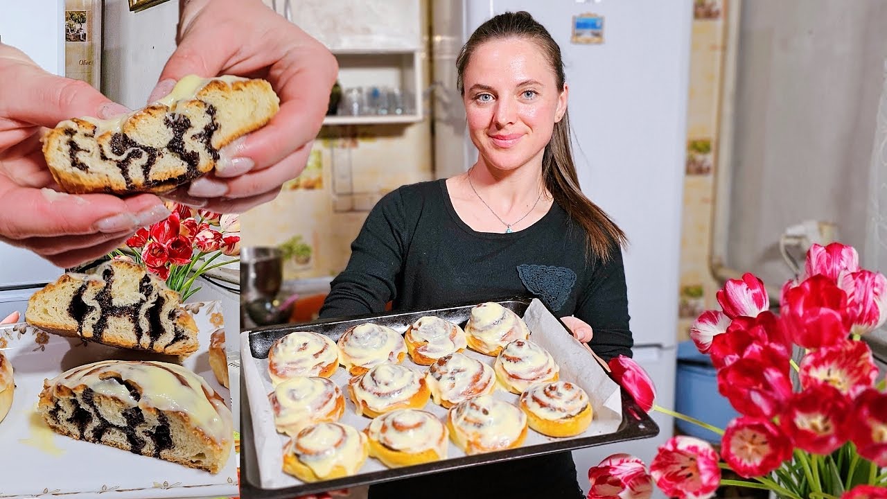 Рецепт на МИЛЛИОН!!ПУХОВЫЕ Синнабоны По-НОВОМУ!Домашние булочки как ПУХ!