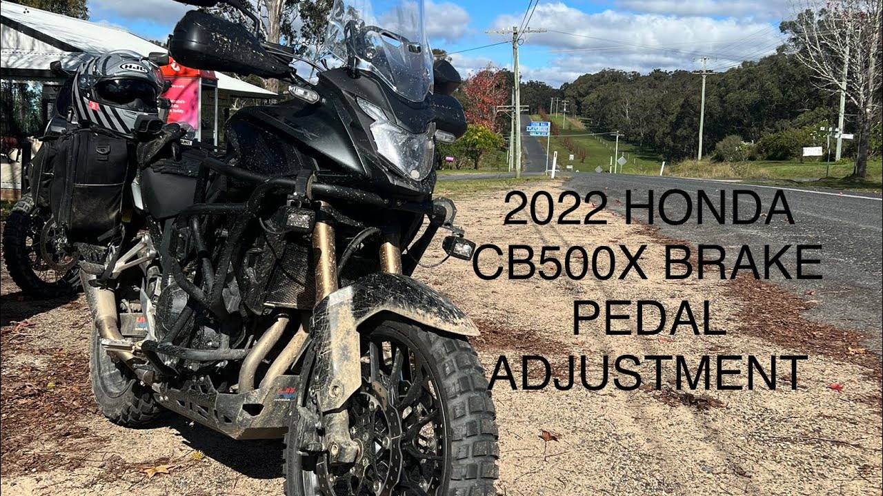 HONDA CB500X  NX500 Transalp 750- How to Adjust Brake Pedal #cb500x #adventurebike #nx500