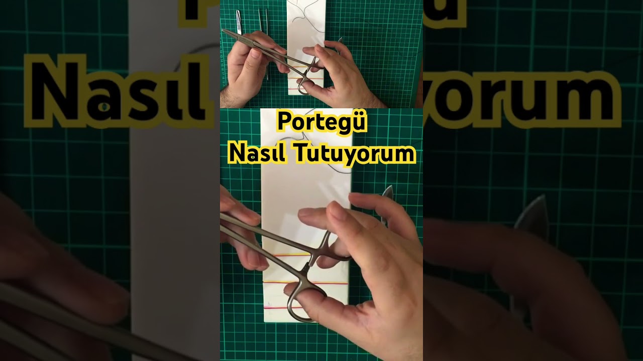 Dikiş Atarken Porteg&uuml; Nasıl Tutuyorum ? #doktor #tıpfak&uuml;ltesi #ameliyat #cerrah