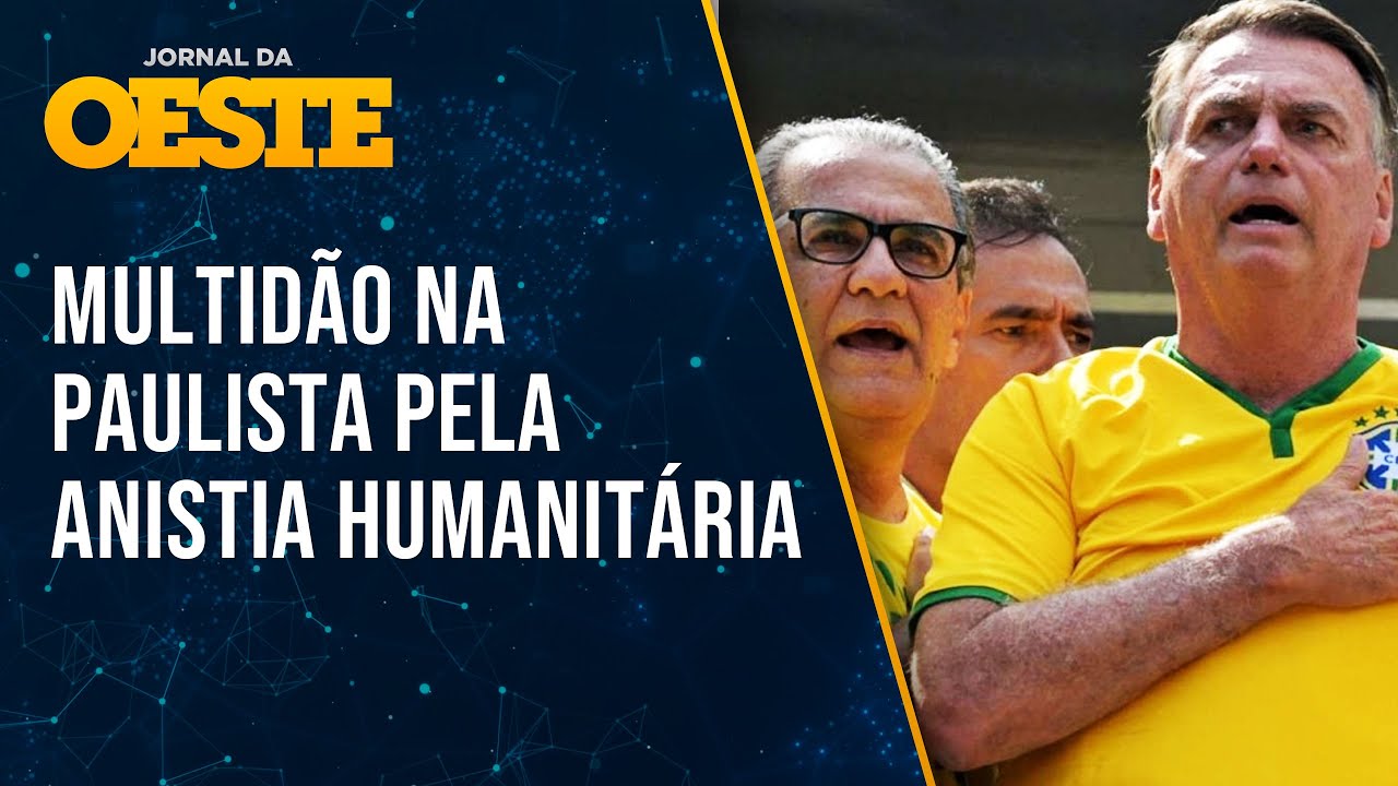 Avenida Paulista reunirá milhões em ato pela anistia aos presos políticos do 8/1