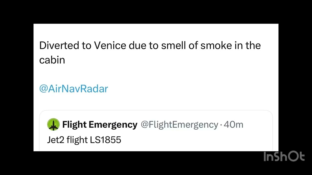 Diverted to Venice due to smell of smoke in the cabin 