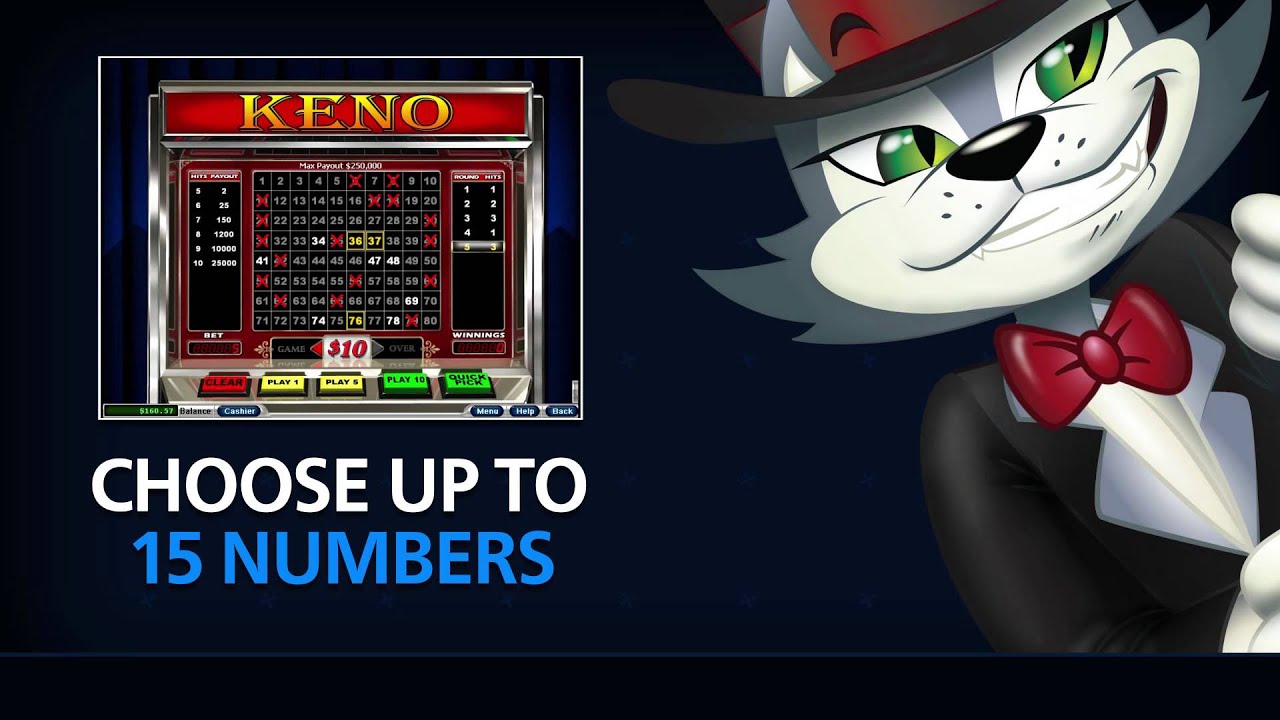 Watch Keno Video at CoolCat Casino