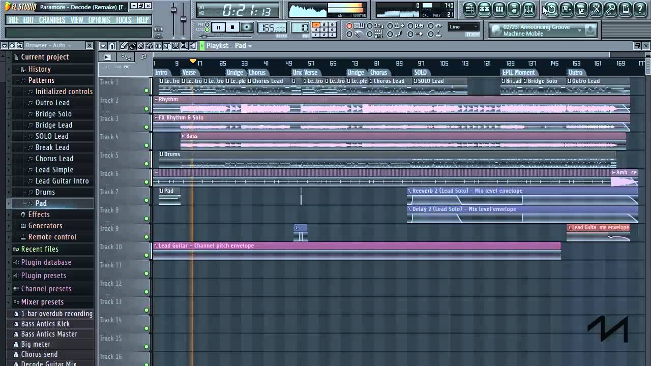 Paramore - Decode (Full Remake) [FL Studio 11 Walkthrough]