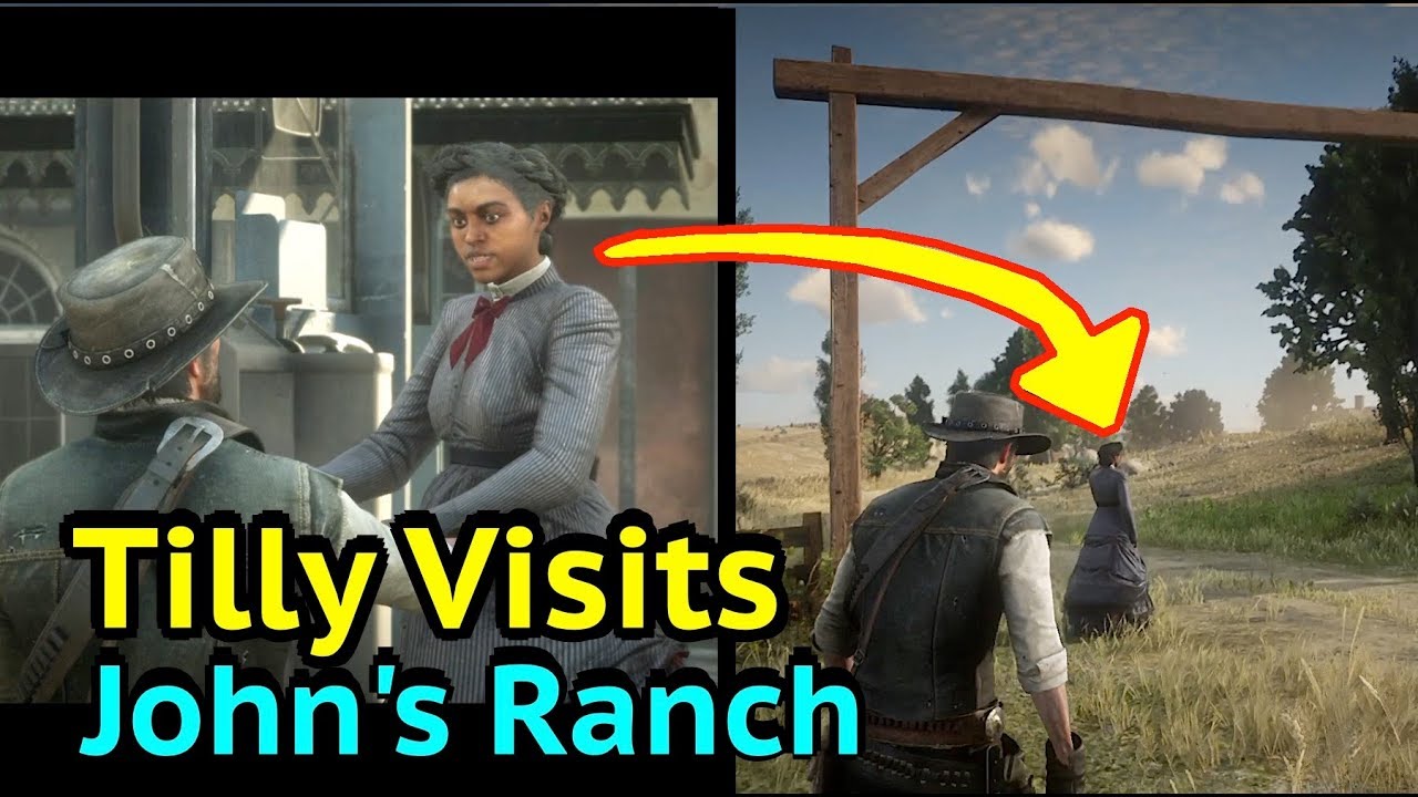 Tilly Visits John's Ranch in Red Dead Redemption 2 (RDR2): Tilly Jackson Epilogue Cutscene